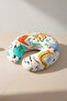 Cute Monsters Ergonomic Neck Pillow - Colorful Cartoon Characters Orange Blue Travel Pillow