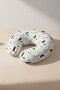 Animal Figured Cotton Neck Pillow - Natural Forest Themed Yellow Black Travel Pillow - 4