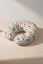 New Year Motif Neck Pillow - Pine Tree Red Green Adult Travel Pillow - 2