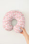 Rainbow and Cloud Ergonomic Neck Pillow - Pastel Pink Soft Kids & Adult Travel Pillow - 5