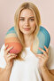 Retro Colorful Striped Neck Pillow - Wave Pattern Blue Orange Travel Pillow - 5