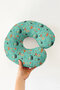 Sailor Motif Cotton Neck Pillow - Modern Turquoise Orange Kids & Adults Travel Pillow - 6