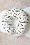 Cotton Neck Pillow with Vehicle Figure - Colorful Vehicle Patterned Travel Pillow for Children & Adults