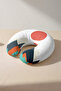 Minimalist Mountain Sun Cotton Neck Pillow - Modern Geometric Red Green Travel Pillow - 6