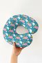 Cute Sea Creatures Cotton Neck Pillow - Turquoise Pink Colored Travel Pillow - 3