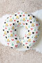 Cute Animal Patterned Cotton Neck Pillow - Colorful Mint Yellow Pink Travel Pillow - 7