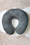 Marble Pattern Ergonomic Neck Pillow - Modern Grey Gold Striped Adult Travel Pillow - 3