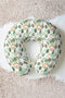 Cute Lion Forest Themed Ergonomic Neck Pillow - Kids & Adults Green Orange Travel Pillow