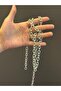 110X0.80 mm Silver Color Jewelry Bag Chain