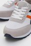 Anorak Lace-Up Women's Sports Shoes White Orange Lacquer - 3