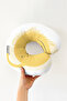 Cute Sun Pattern Ergonomic Neck Pillow - Kids & Adults Yellow White Soft Travel Pillow - 4