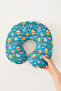 Sea-Themed Ergonomic Neck Pillow for Children & Adults - Cute Blue Coral Pattern Travel Pillow - 6
