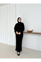 Knitwear Dress with Geometric Pattern and Lining - 2