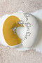 Origami Bird Pattern Cotton Neck Pillow - Modern Minimalist Yellow White Adult Travel Pillow - 7