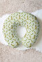 Grasshopper Patterned Cotton Neck Pillow - Cute Green Kids & Adults Travel Pillow - 4