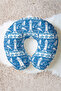 Ergonomic Neck Pillow with Lighthouse Pattern - Marine Themed Blue and White Adult Travel Pillow - 7