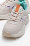 Lace-Up Women's Sports Shoes Beige Turquoise - 3