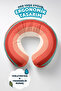 Retro Colorful Ergonomic Neck Pillow - Rainbow Orange Cream Travel Pillow - 2
