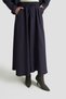 Woven Line Sequin Garnished Skirt Double Suit Navy Blue 25Kt663 - 6