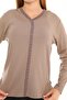 Mercerized Blouse with V-Neck - 2