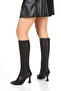 Venom Black Thin Heeled Pointed Toe Boots - 5