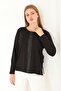 Mercerized Leather Stripe Detailed Crew Neck - 4