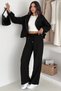 Women's Zippered Velvet Woven Set – Sporty & Everyday Comfort