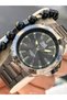 Men's Wristwatch, Smoked Color Steel Band, 5 Atm Water Resistant, with Bracelet Gift - 5