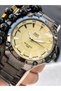Men's Wristwatch, Yellow Smoke Color Steel Band, 5 Atm Water Resistant, with Bracelet Gift