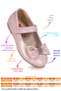 Withbow Patent Leather Velcro Bow Girls' Ballerina Shoes - 2