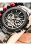 Men's Wristwatch, Certified, Guaranteed, Black Steel Band, Calendar, Bracelet Gift - 3