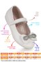 Bowtie Bowtie Stoned Velcro Girls' Ballerina Shoes - 2