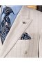 Italian Style S Slim Fit K Double-Breasted Jacket Pants Suit Beige T14623 - 2