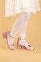 Sheila Ayna Pine Daily Girl's 3 cm Heeled Sandals Evening Dress Shoes - 3