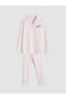 Lcw Kids White Shirt Collar Girls Pajamas Set