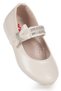 Cerry Skin Velcro Girls' Stone Ballerina Shoes