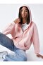 Plus Size Unprinted 3 Thread Zippered Fleece Cardigan / Jacket