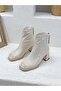 26K415-1 Patent Leather Special Design Back Zipper Heeled Women's Boots