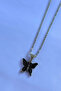 Butterfly Handcrafted Stainless Steel Chain Women's Necklace - 5