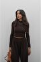 Brown Ural Blouse Pants Set - 3