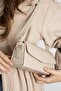 Skin Leather Small Baguette Women's Hand and Shoulder Bag - 2