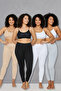 4Pcs Plus Size 100% Cotton Long Combed Leggings, Long Leggings, Plus Size Leggings, Cotton Leggings
