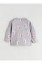 Rabbit Printed Baby Girl Sweatshirt and Sweatpants - 5