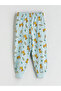 New Season Crew Neck Simba Printed Boys' Pajama Set - 5