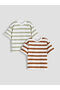 Crew Neck Striped Boy T-Shirt