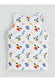 White Printed Cotton Boys' Singlet 2-Piece - 7