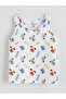 White Printed Cotton Boys' Singlet 2-Piece - 5