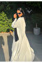 Women's Two Colour Reversible Abaya - Black and White - 2