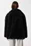 Oversize Faux Fur Coat Lci0037 Black - 6