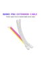 Slv-8Ppe-W Argb 8-Pin Atx Pci Exp 2 X Sleeve Graphics Card White Power Extension Cable - 3